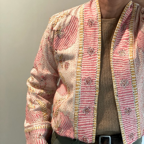 Vintage Hand Sewn Indian Jacket made by Artisans - Picture 14 of 14